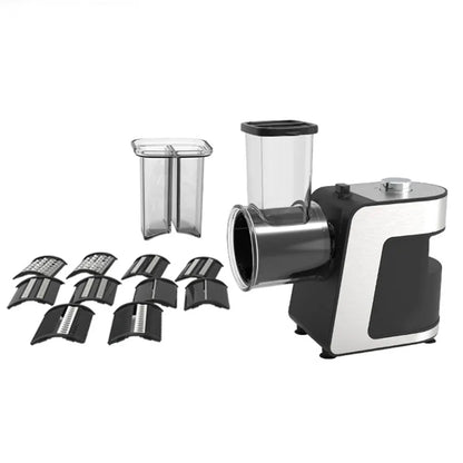 500W 5-in-1 Kitchen Electric Vegetable Chopper – Stainless Steel Slicer, Shredder/Grater for Cheese, Carrots, Potatoes, 220V