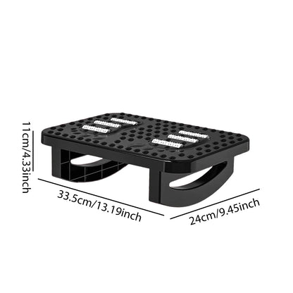 Office Footrest Footstool Ergonomic Under The Table Foot Stool With Massage Rollers Non-Slip Desk Step Stool Footstool Stepping