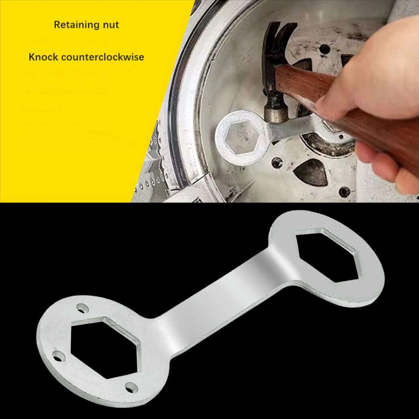 Spanner Wrench 36mm 38mm Compact Convenient to Use Hex Wrench Clutch Wrench Wrench Double Ended 36mm 38mm Hex Wrench Hexagon