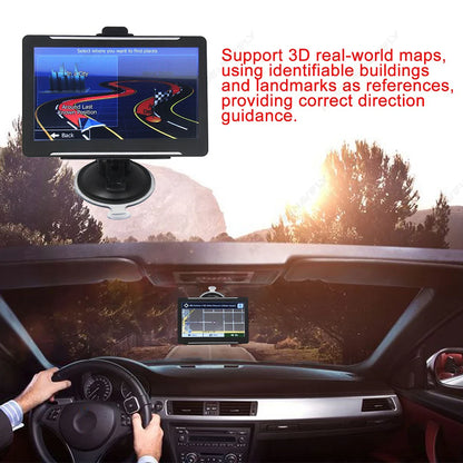 2025 7" 9" NEW Car GPS Navigation HD  Touch Screen Satellite navigation Offline 2D 3D GPS Navigation Voice And Image Prompts
