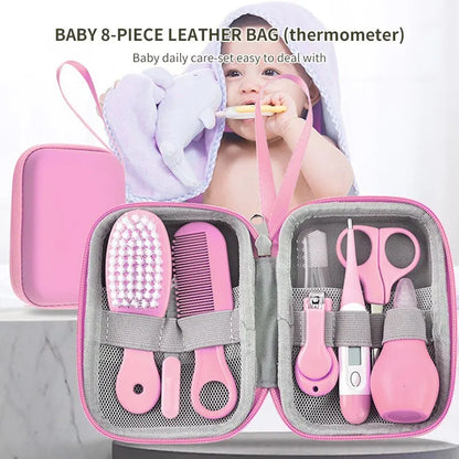 8PCS Child Care Cleaning Set Nail Clippers Comb Massage Soft Bristle Brush Set Kit
