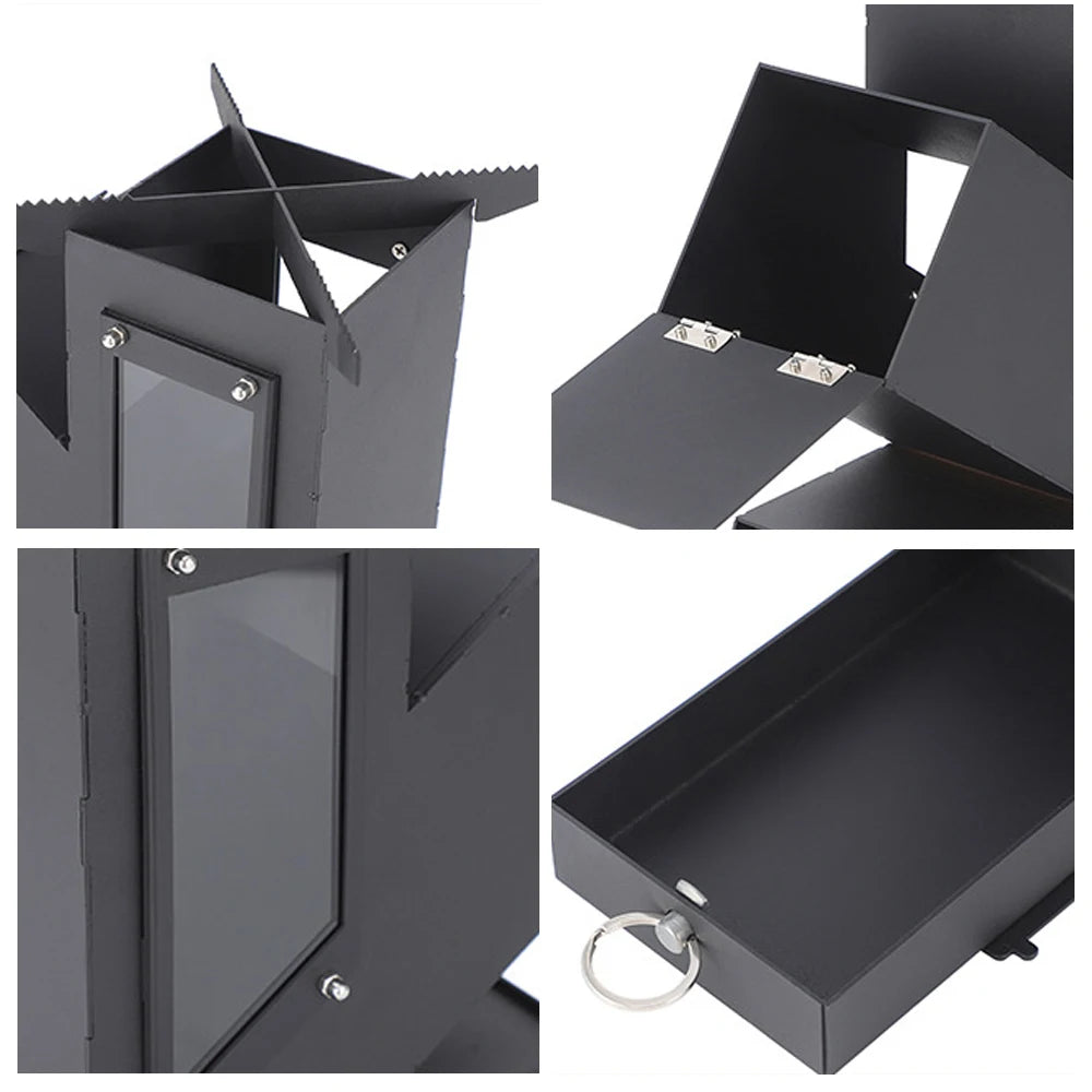 Pandatour Outdoor Portable Stainless Steel Rocket Stove For Outdoor Cooking Camping Stove Heating And Cooking Wood Stove