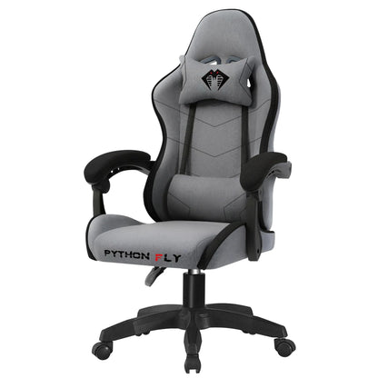 High-end Gaming Chair, Ergonomic, Height-adjustable, Flat, Foot-rest Chair (Black)