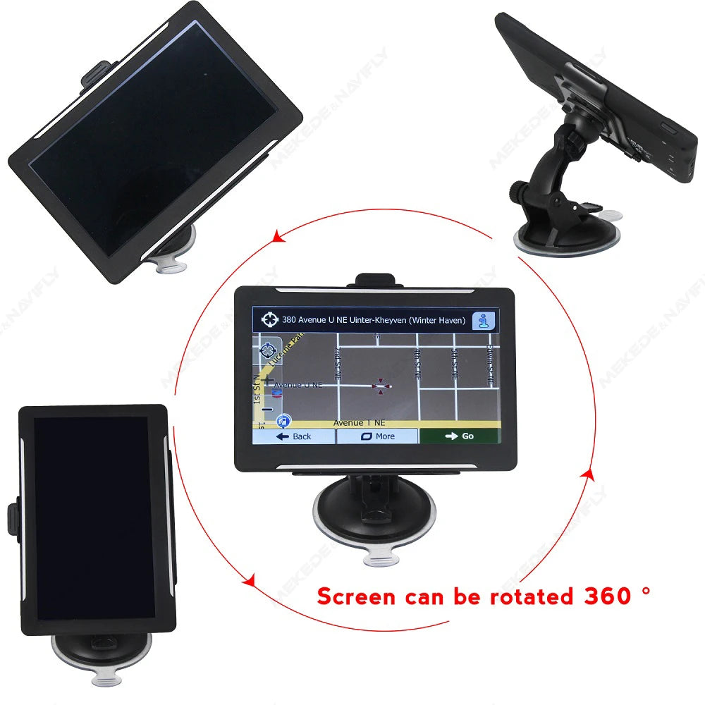 2025 7" 9" NEW Car GPS Navigation HD  Touch Screen Satellite navigation Offline 2D 3D GPS Navigation Voice And Image Prompts