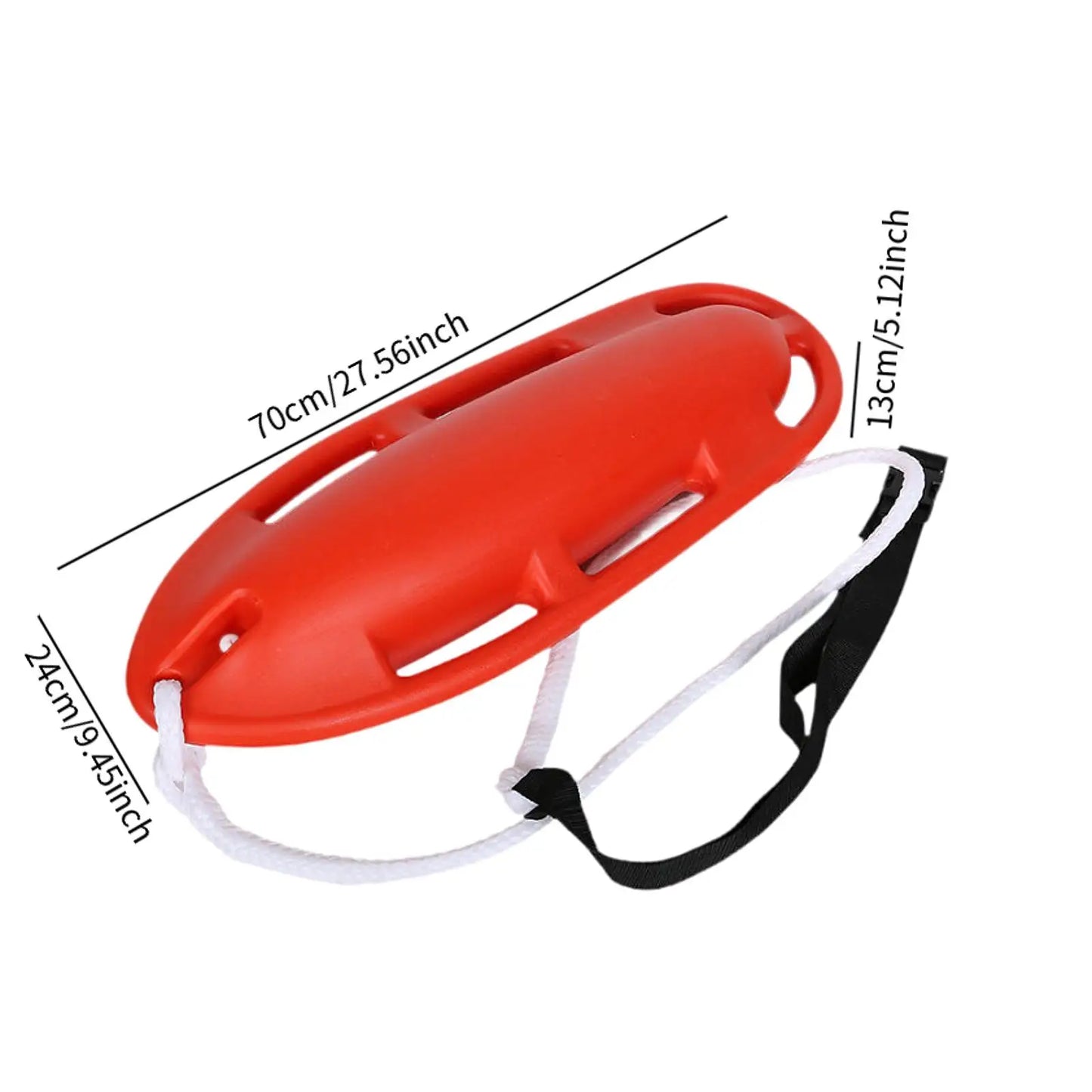 6 Handle Rescue Can Rescue Gear Survival Swim Buoy with Adjustable Waist Belt Snorkeling Kayaking Canoeing Rafting Accessories