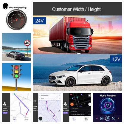 2025 7" 9" NEW Car GPS Navigation HD  Touch Screen Satellite navigation Offline 2D 3D GPS Navigation Voice And Image Prompts