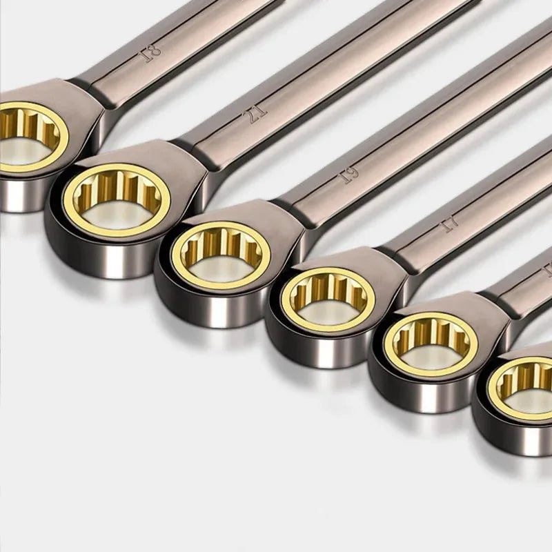 Ratchet Wrench 6-32mm, Combination Wrench, Dual-Use Wrench, Universal Repair Tool for Car and Motorcycle Maintenance