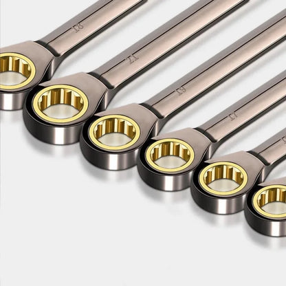 Ratchet Wrench 6-32mm, Combination Wrench, Dual-Use Wrench, Universal Repair Tool for Car and Motorcycle Maintenance