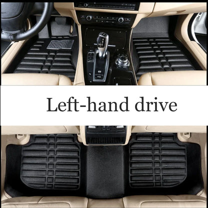 Car Leather Floor Mat for Ford Fiesta ST B299 MK6 WS WT WZ 2009~2017 Anti-dirty Foot Liner Waterproof Carpet Custom Accessories