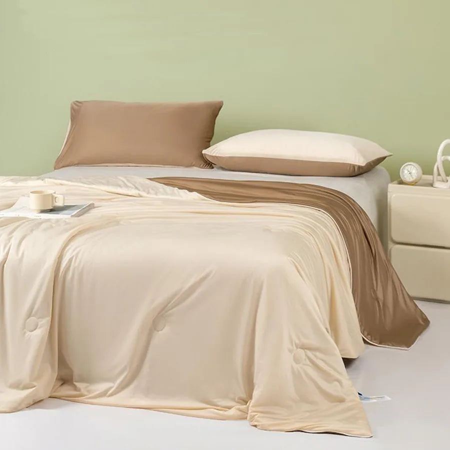 High Quality Cold Blanket Cool Air-Conditioned Comforter Lightweight Summer Comforter With Double Sided Cold And Cooling Fabric