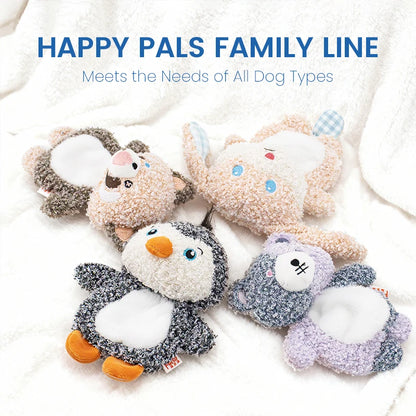 Cute Small Animal Dog Plush Toys Full Body Rattle with Built-In Squeaker Interactive Pet Playtime Toy to Reduce Loneliness