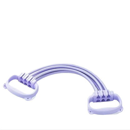The resistance band with handle and the sports band with detachable resistance tube are suitable for exercise, physical therapy,