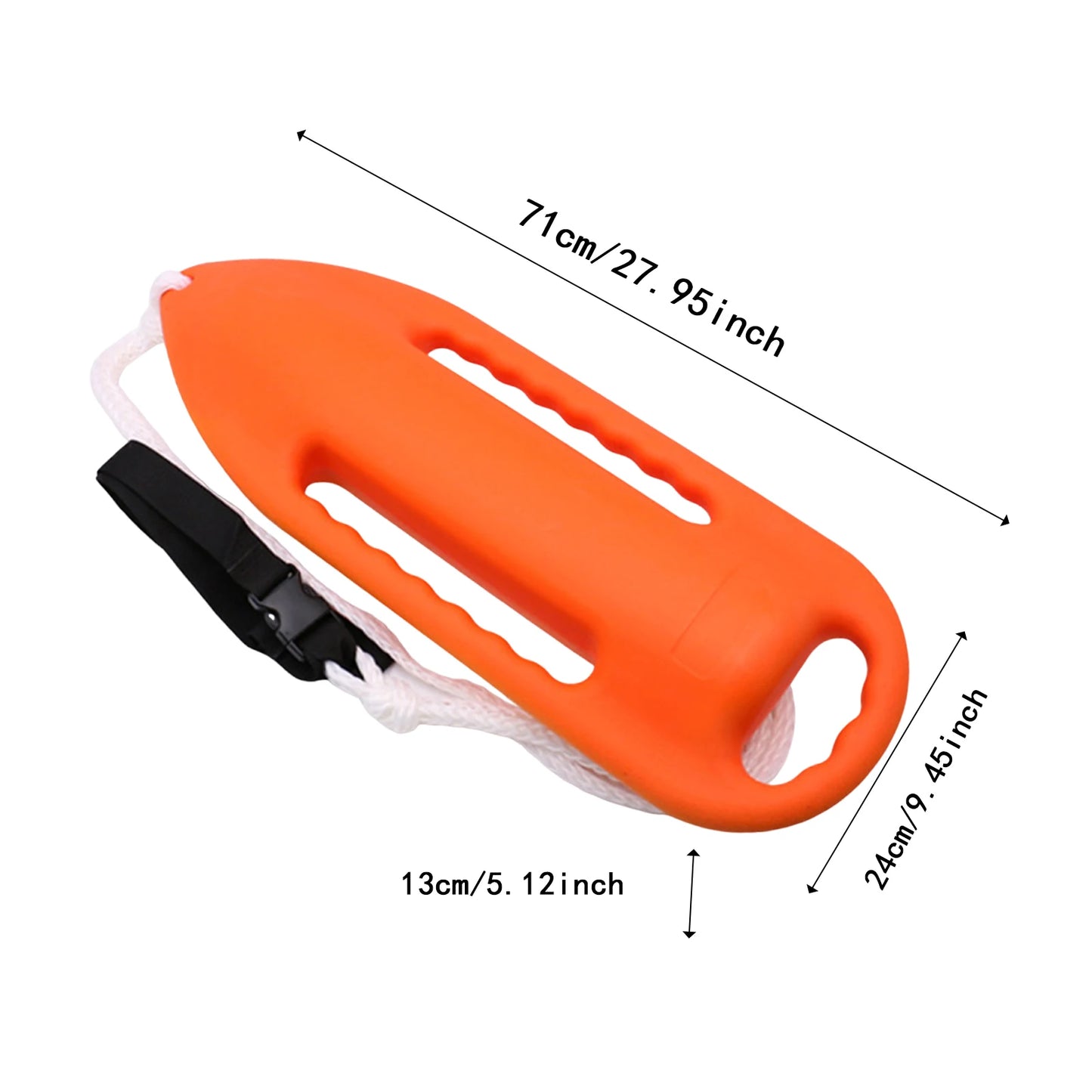 6 Handle Rescue Can Rescue Gear Survival Swim Buoy with Adjustable Waist Belt Snorkeling Kayaking Canoeing Rafting Accessories