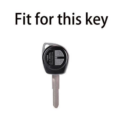 ABS Carbon 2 Button Car Remote Key Cover Case For Suzuki Swift Ignis Vitara Liana Ciaz Baleno Car Key Fob Case Cover Shell