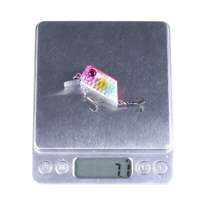 Hengjia 4.5cm 7g Square Crankbait Fishing Wobbler Diving Swimming Bait for Bass Pike Artificial Fishing Tackle