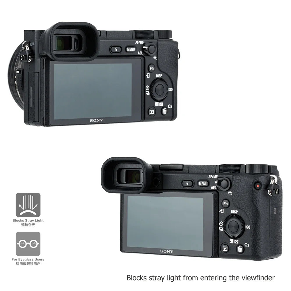 FDA-EP17 Soft Camera Viewfinder Eyepiece Extended Eyecup For Sony A6600 A6500 A6400 Eye Cup Protector Replaces For Sony FDA-EP17