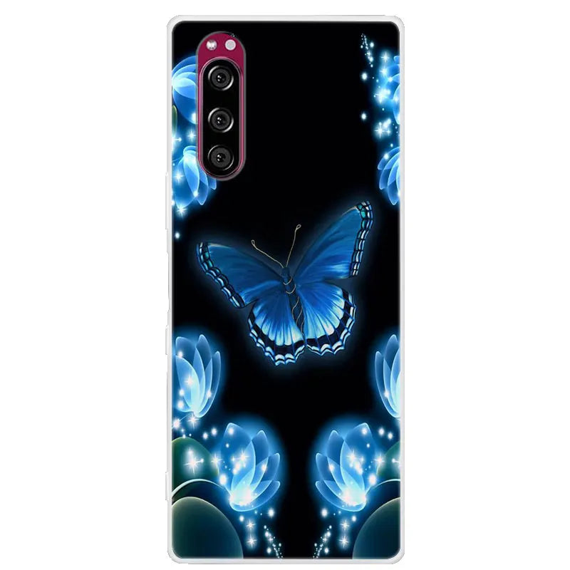 For Sony Xperia 5 Case Xperia5 Bumper Silicone TPU Soft Phone Cover For Sony Xperia 5 J9210 J8210 J8270 6.1' Cases Cartoon