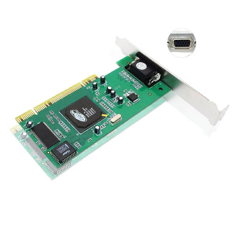 Desktop Computer CPI Graphics Card ATI Rage XL 8MB VGA Video Card 32Bit 600MHz PC Computer Accessories