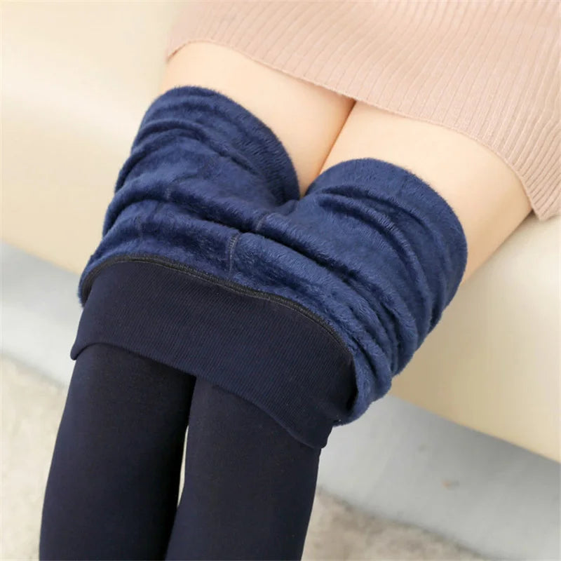 2021 Fashion Women's Autumn And Winter Leggings High Elasticity And Good Quality Thick Velvet Pants Warm Leggings