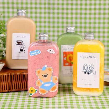 Plastic Bottles For Drinks Storage Containers Drinking Water Bottles Plastic Water Bottle With Lids Caps Dropshipping
