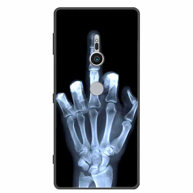 Case For Sony Xperia XZ1 XZ2 XZ3 Cover Silicone Painted Soft Phone Back Cases for Sony XZ2 Compact Premium Protective Funda Capa