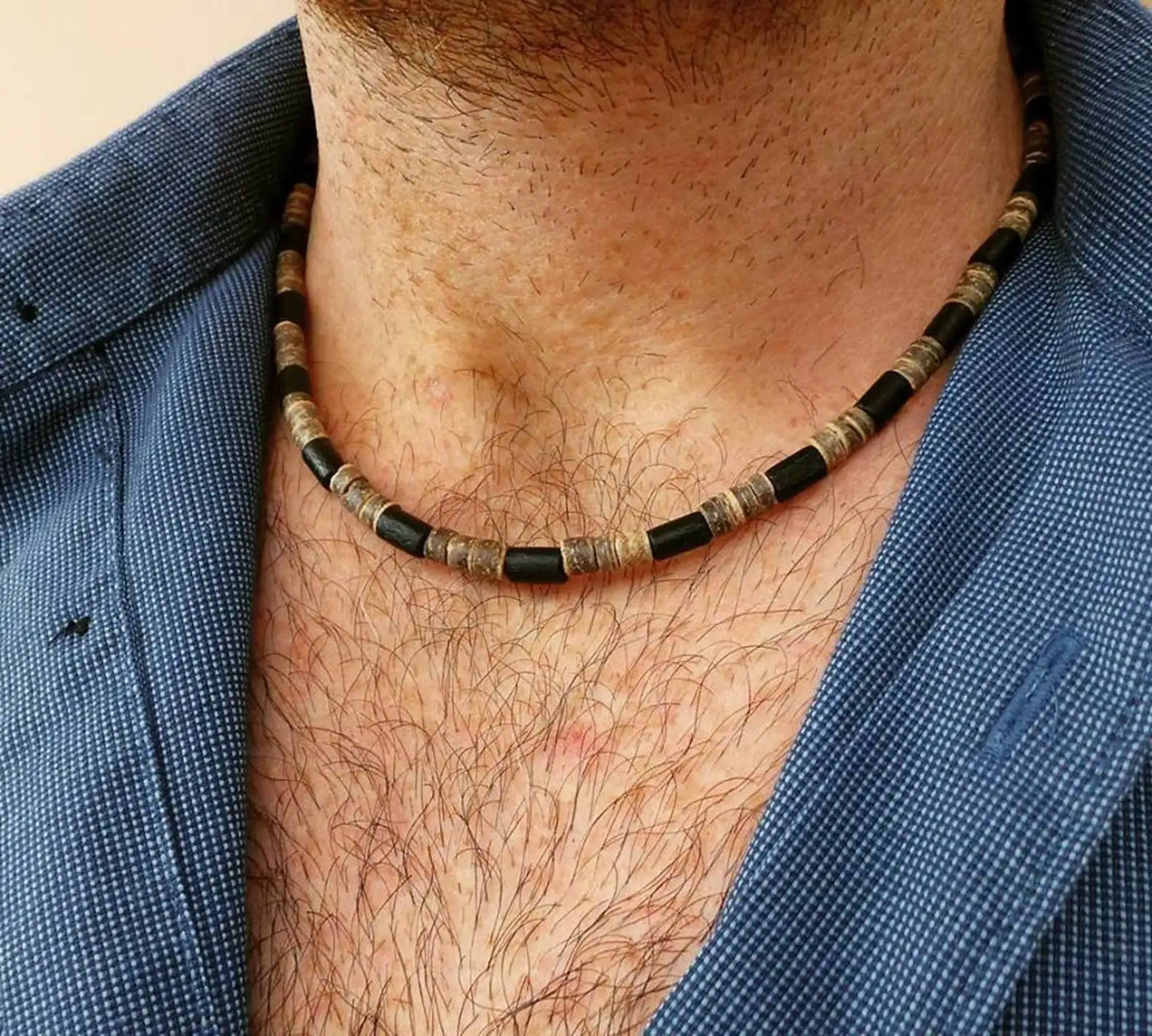 Mens Beaded necklace Necklace African Necklace Surfer necklace Mens necklace