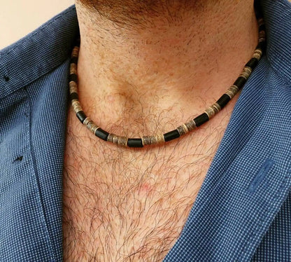 Mens Beaded necklace Necklace African Necklace Surfer necklace Mens necklace