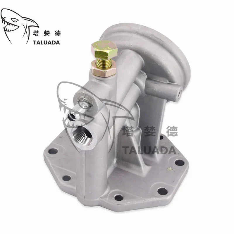 TALUADA Excavator Parts E320B E320C Oil Filter Housing Cabin Oil Filter Base 8 Hole 1R-0739 Oil Filter Head