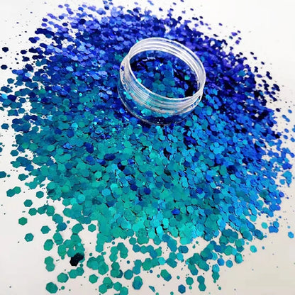 2023 Bulk Chameleon Glitter PET Craft Chunky Glitter 1kg for Christmas Decoration