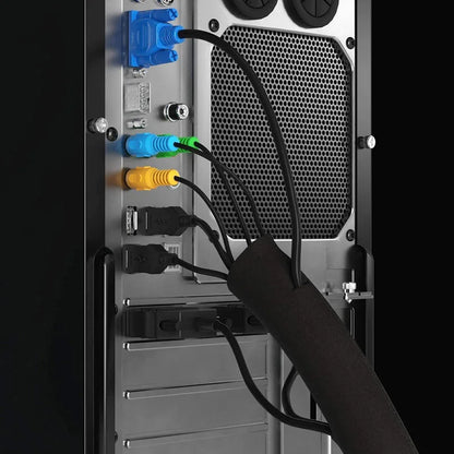 Zipper Cable Sleeve Flexible Wire Cable Management Cable Wire Protector Computer Cable Organizer PC Cable Management Cover