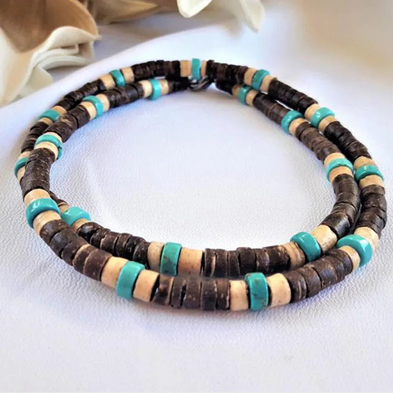 Mens Beaded necklace Necklace African Necklace Surfer necklace Mens necklace