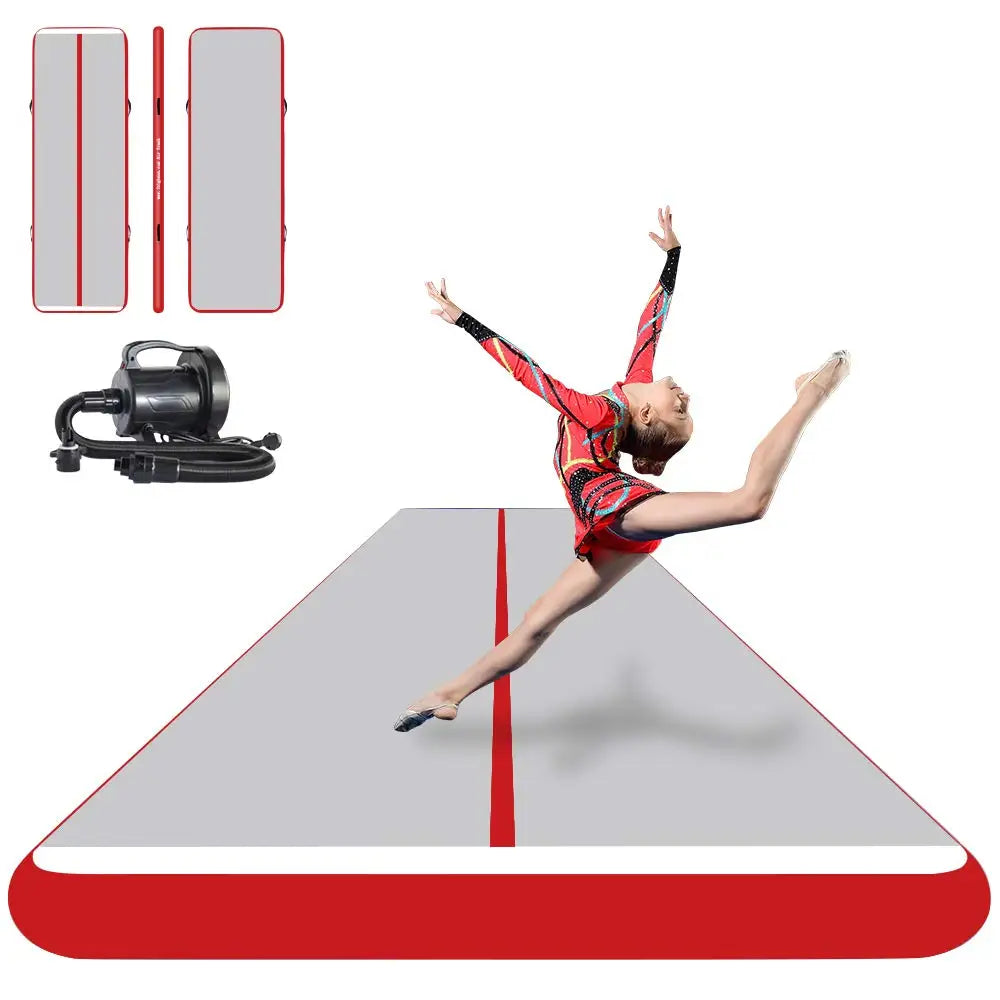Inflatable Air Track Inflatable Gymnastics Tumble Track Gym Mat 9x2m for Air Floor Yoga Mat for Outdoor Sports