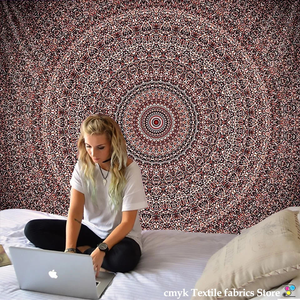 Mandala Tapestry Beach Yoga Mat Bedspread Table Cloth Hot New Decorative Wall Hanging Bohemia Indian Hippie Home 210x148cm