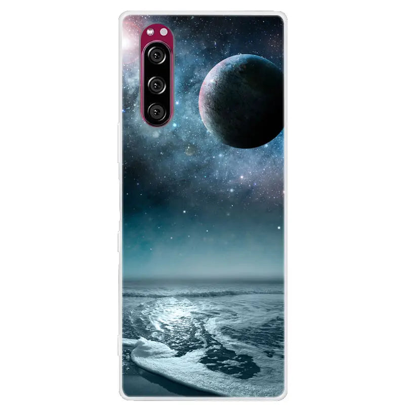 For Sony Xperia 5 Case Xperia5 Bumper Silicone TPU Soft Phone Cover For Sony Xperia 5 J9210 J8210 J8270 6.1' Cases Cartoon