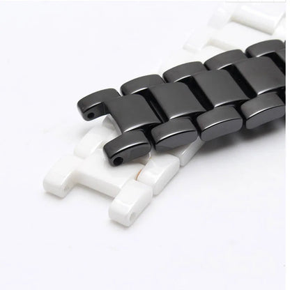 BRETA concave ceramic strap 20*11 18*10 16*9mm watch band  bracelet for gucci omega GC Guess Dior  Pasha