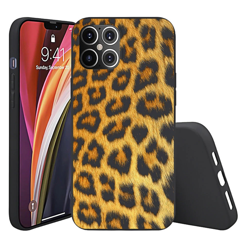 Luxury Green Camouflage TPU Mobile Phone Case for iPhone 13 PRO MAX Soft Matte Finish Shockproof PC Material Packaged