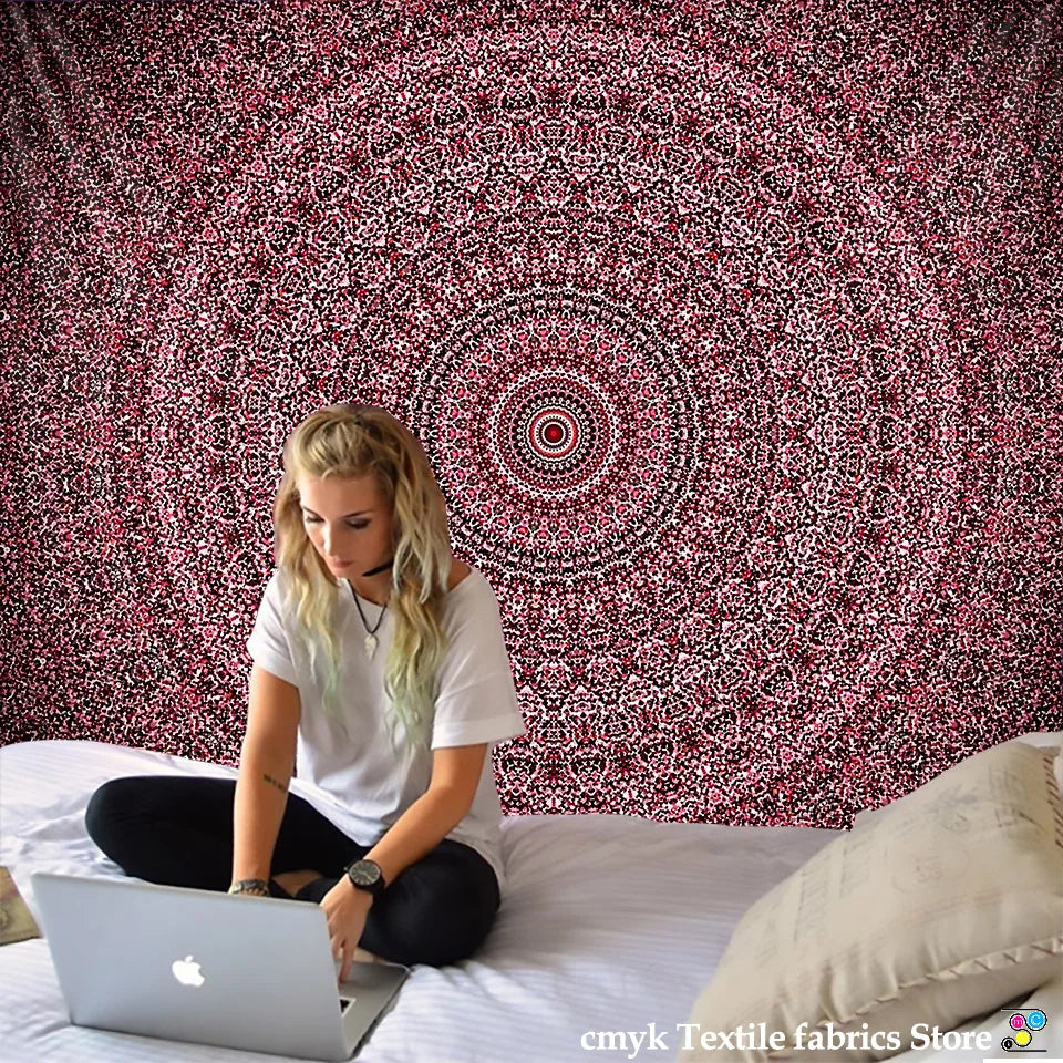 Mandala Tapestry Beach Yoga Mat Bedspread Table Cloth Hot New Decorative Wall Hanging Bohemia Indian Hippie Home 210x148cm