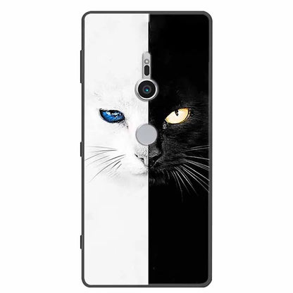 Case For Sony Xperia XZ1 XZ2 XZ3 Cover Silicone Painted Soft Phone Back Cases for Sony XZ2 Compact Premium Protective Funda Capa