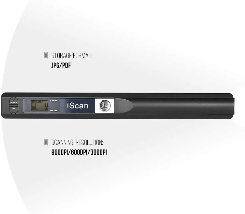 iScan Portable Handheld Scanner A4 Document Wireless Scanner for Home Business Photo Picture Receipts Scan Support JPG/PDF Keep