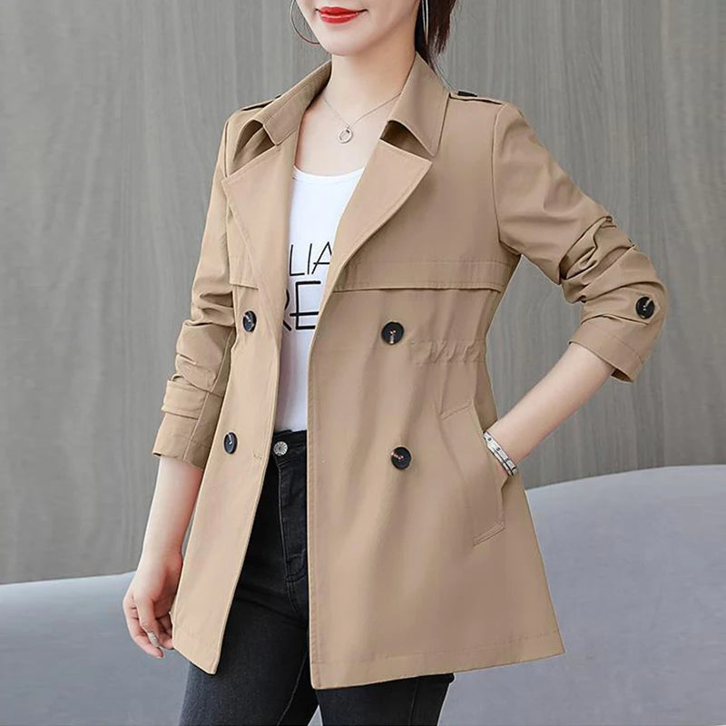 HI-FASHION Autumn Women Jacket Long Sleeve Thin Coats Casual Windbreaker 2022 Female Jackets Slim Fashion Basic Coat Outwear