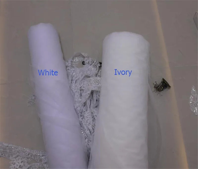 Luxury Appliques Wedding Veil 3D Flowers Pearls Bridal Veils Chapel Length Elegant beaded Bride Veils Wedding Accessories
