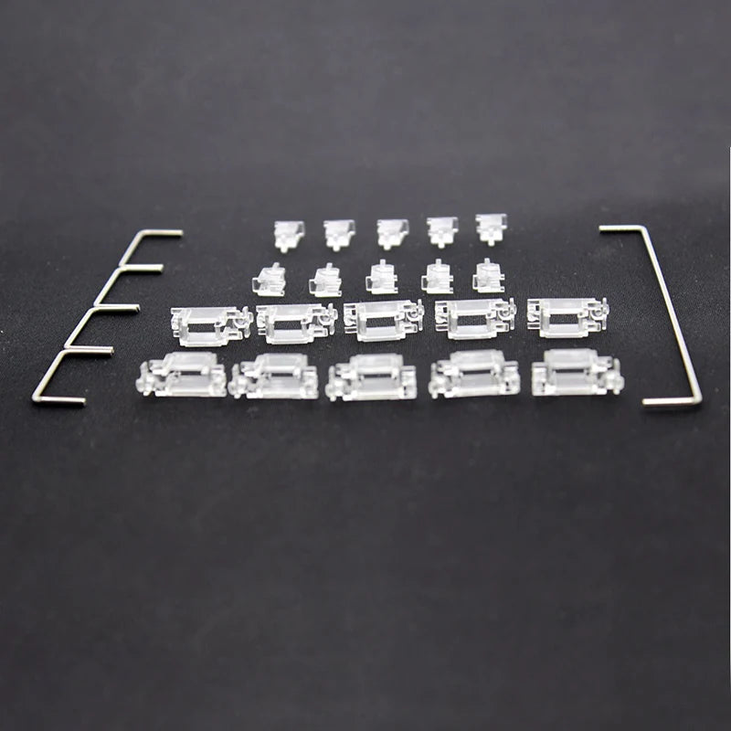 Cherry Style OEM Clear PCB-mounted PCB Stabilizers Satellite Axis 7u 6.25u 2u  For MX Switches Mechanical Keyboard Big Keycaps
