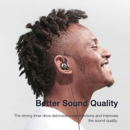 EARDECO Transparent Mobile Wired Headphones Bass for Phone Earphone In Ear Headphone Headset with Mic Earbuds Noise Cancelling