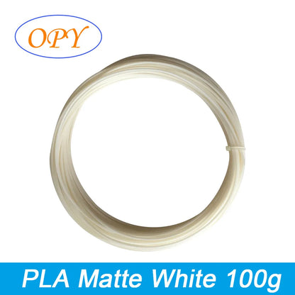 Matte Pla Filament 3D Printer 1.75Mm 1Kg Plastic Thread 10M 100G Sample Black Gray White Grey