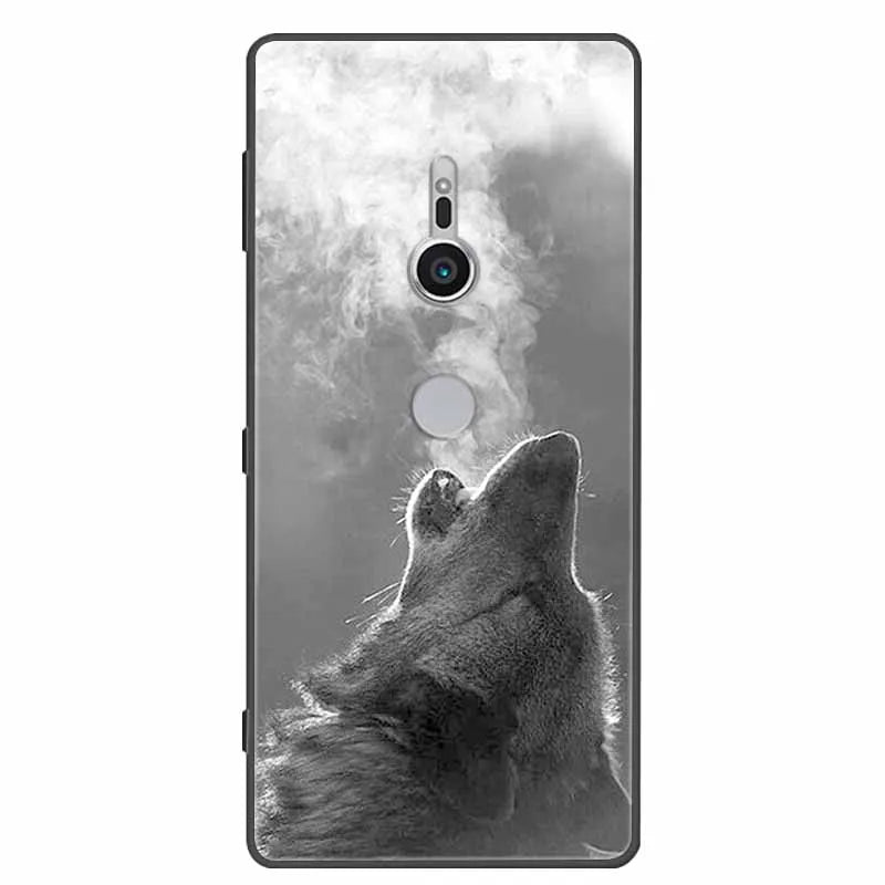 Case For Sony Xperia XZ1 XZ2 XZ3 Cover Silicone Painted Soft Phone Back Cases for Sony XZ2 Compact Premium Protective Funda Capa