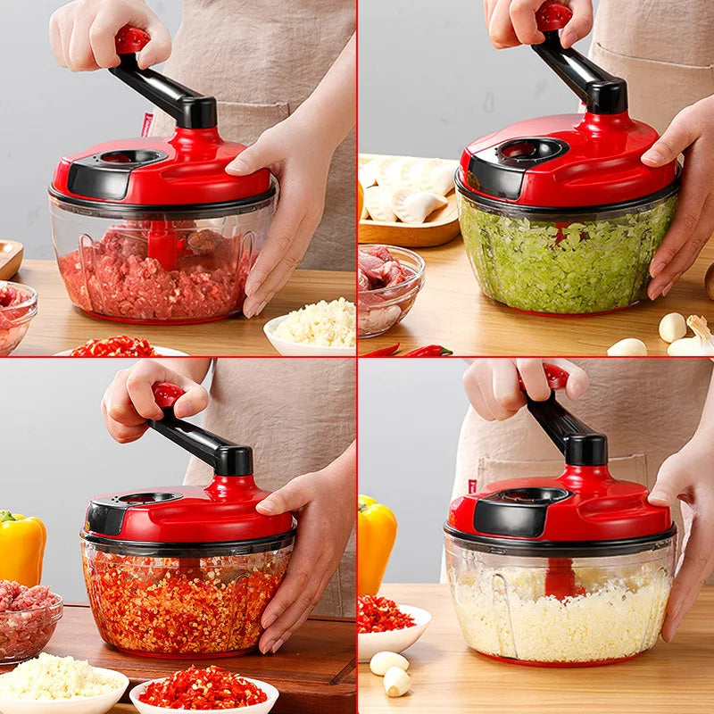 Manual Meat Grinder Multi-function Vegetable Cutter Garlic Shredder Meat Grinder Household Meat Mincer Vegetable Chopper