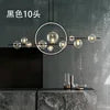 Modern Restaurant Glass Magic Bean Chandelier Nordic Bedroom bar New Aluminum Lamp