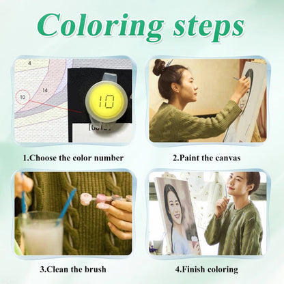 Paintings by Numbers Photo Customized DIY Oil Paint for portrait wedding family custom make diy  on  canvas  custom digita