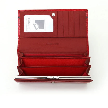 Genuine Leather Wallet Women Alligator Ladies Leather Wallet Famous Brand Real Cowhide Women Purses Long Female Clutch Bag