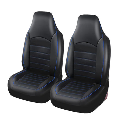 Faux Leather Car Seat Cover Full Set Airbags Compatible and Split Bench Universal Auto Covers Style Car Seat Cover Auto Interior